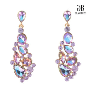 Violet Crystal Earrings