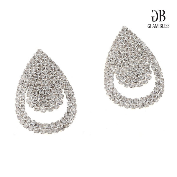 Tear Drop Crystal Earrings